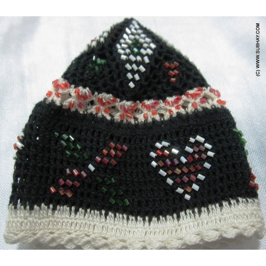 BENGALI HANDMADE KNITTED KUFI / TOPI / CAP BHM-01